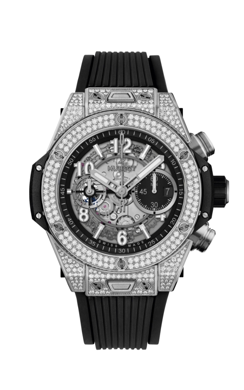 HUBLOT 421.NX.1170.RX.1704 BIG BANG UNICO TITANIUM PAVÉ 44 MM