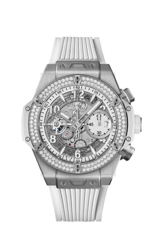 HUBLOT 441.NE.2011.RW.1104 BIG BANG UNICO TITANIUM WHITE DIAMONDS 42 MM