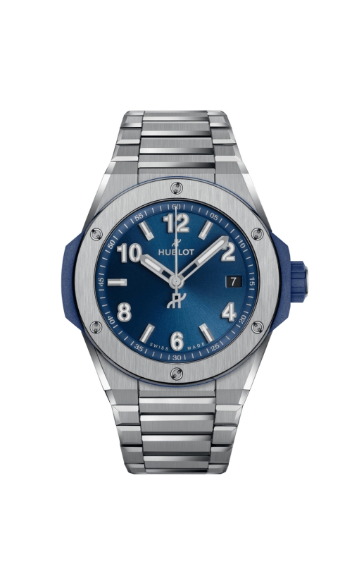 HUBLOT 457.NX.7170.NX BIG BANG INTEGRATED TIME ONLY TITANIUM BLUE 38 MM