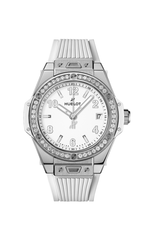 HUBLOT 465.SE.2010.RW.1204 BIG BANG ONE CLICK STEEL WHITE DIAMONDS 39 MM
