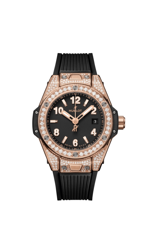 HUBLOT 485.OX.1180.RX.1604 BIG BANG ONE CLICK KING GOLD PAVÉ 33 MM