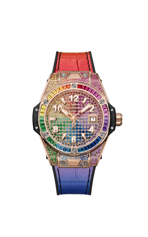 HUBLOT 485.OX.9900.LR.0999 BIG BANG ONE CLICK KING GOLD RAINBOW 33 MM