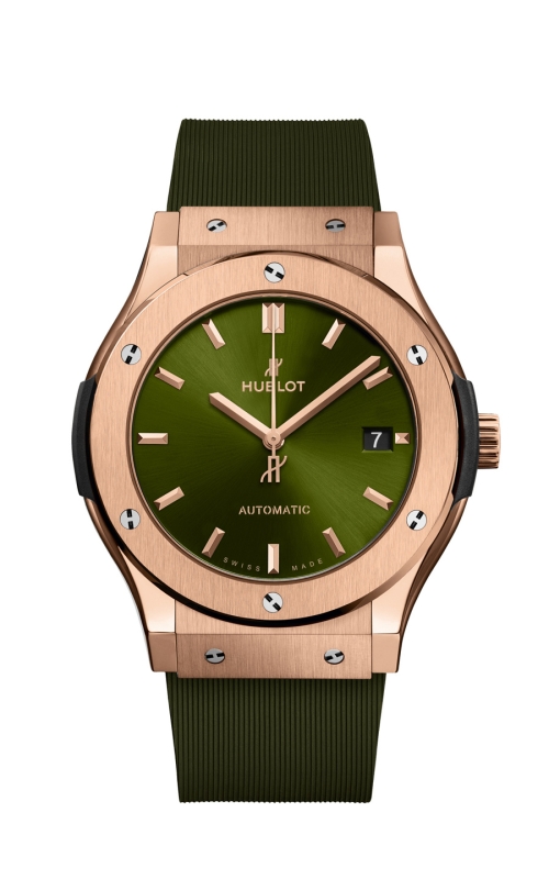 HUBLOT 511.OX.8980.RX CLASSIC FUSION KING GOLD GREEN 45 MM