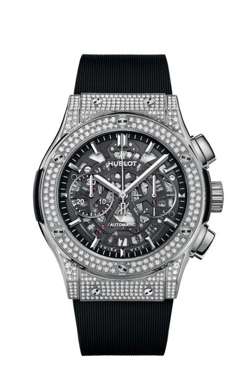 HUBLOT 525.NX.0170.RX.1704 CLASSIC FUSION AEROFUSION TITANIUM PAVÉ