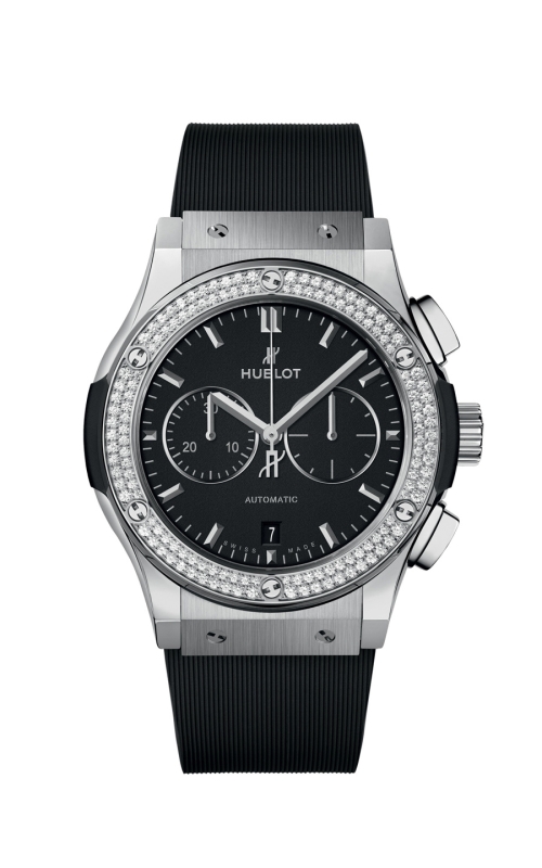 HUBLOT 541.NX.1171.RX.1104 CLASSIC FUSION CHRONOGRAPH TITANIUM DIAMONDS 42 MM