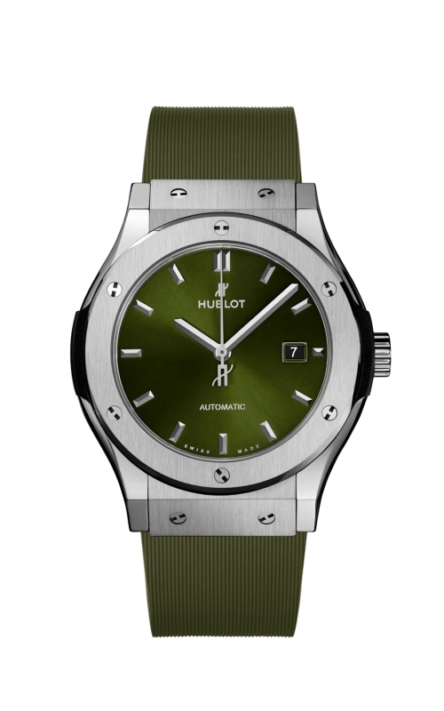 HUBLOT 542.NX.8970.RX CLASSIC FUSION TITANIUM GREEN 42 MM