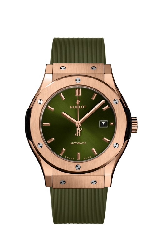 HUBLOT 542.OX.8980.RX CLASSIC FUSION KING GOLD GREEN 42 MM
