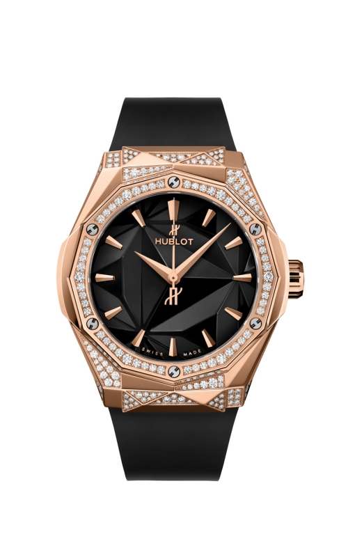 HUBLOT 550.OS.1800.RX.1804.ORL19 CLASSIC FUSION ORLINSKI KING GOLD ALTERNATIVE PAVÉ 40 MM