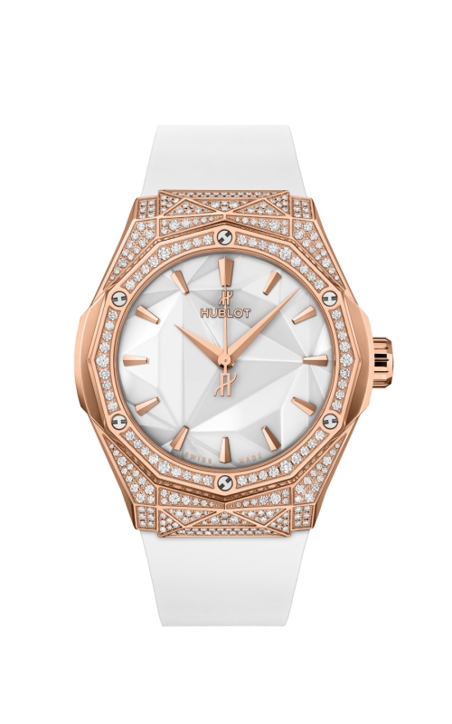 HUBLOT 550.OS.2200.RW.1604.ORL20 CLASSIC FUSION ORLINSKI KING GOLD WHITE PAVÉ 40 MM