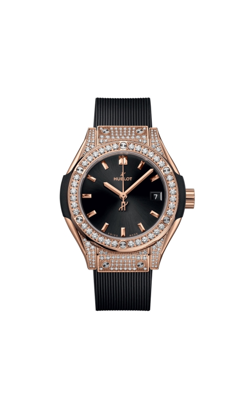 HUBLOT 591.OX.1480.RX.1604 CLASSIC FUSION KING GOLD PAVÉ 29 MM