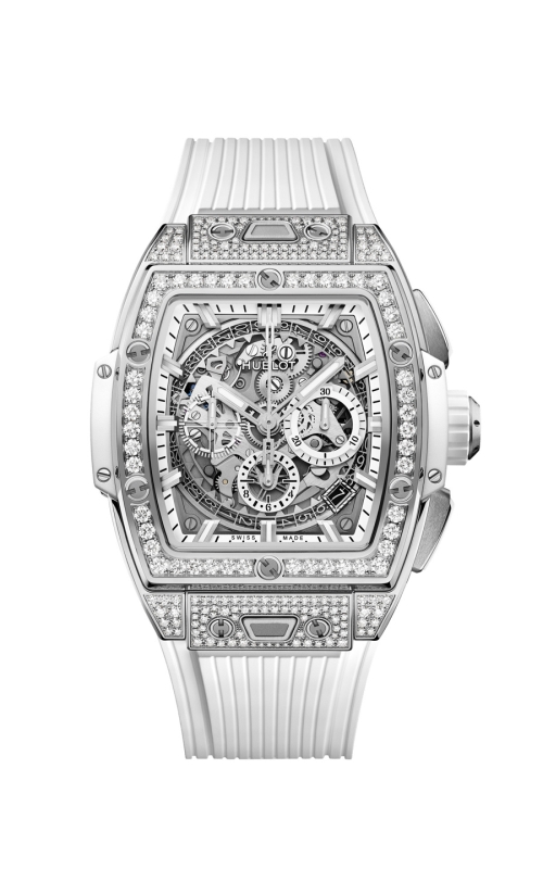 HUBLOT 642.NE.2010.RW.1604 SPIRIT OF BIG BANG TITANIUM WHITE PAVÉ 42 MM