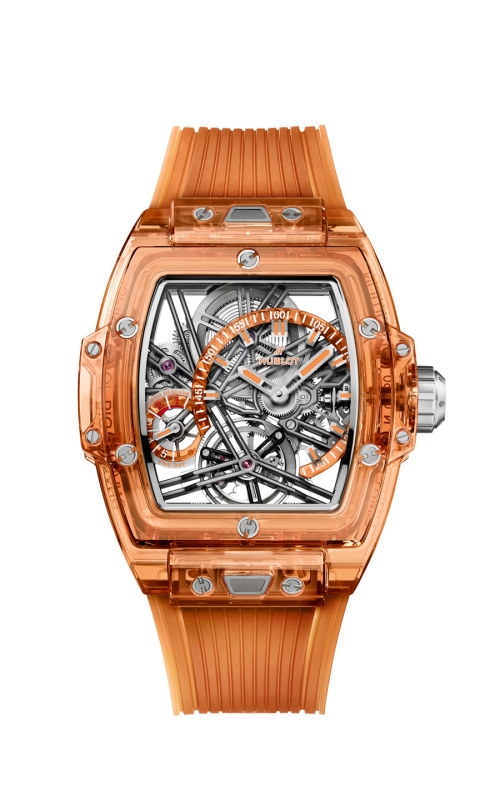 HUBLOT 645.JO.0120.RT SPIRIT OF BIG BANG TOURBILLON ORANGE SAPPHIRE 42 MM