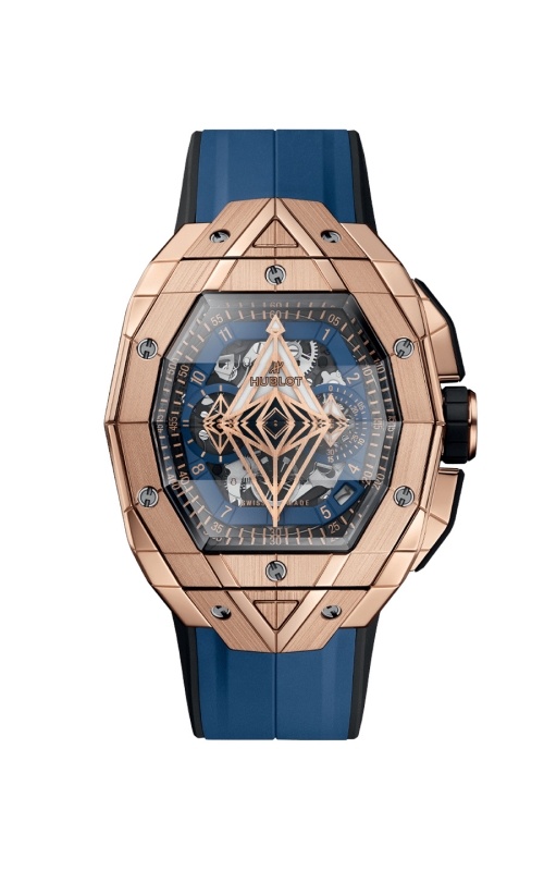 HUBLOT 648.OX.0151.RX.MXM24 SPIRIT OF BIG BANG SANG BLEU KING GOLD BLUE 42 MM