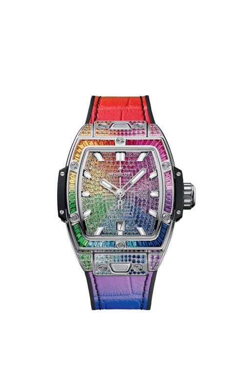 HUBLOT 682.SX.9900.LR.0999 SPIRIT OF BIG BANG STEEL RAINBOW 32 MM