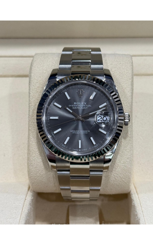 Rolex Datejust Slate Oyster Steel 41mm