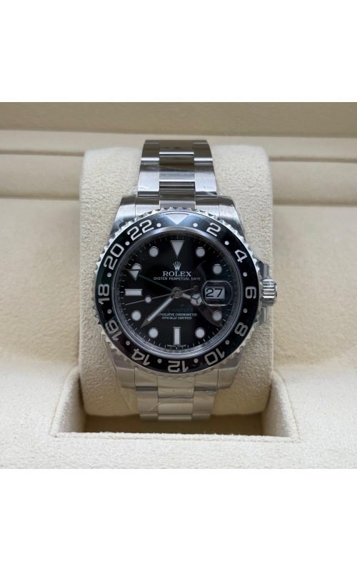 Rolex GMT Master II Black Steel 40mm