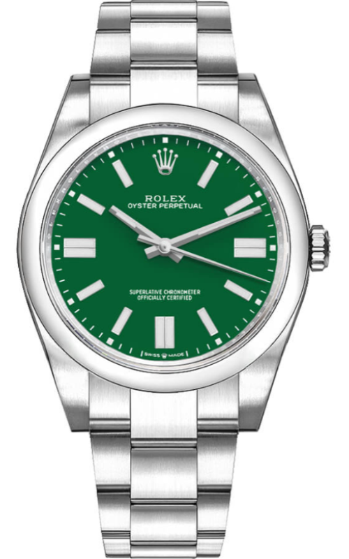 Rolex Oyster Perpetual Green 41mm