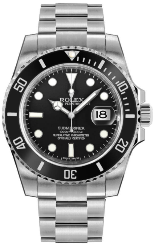Rolex Submariner Date Black Dial Steel 40mm