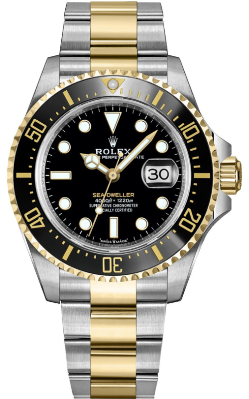 Rolex Submariner Black Yellow Gold 41mm